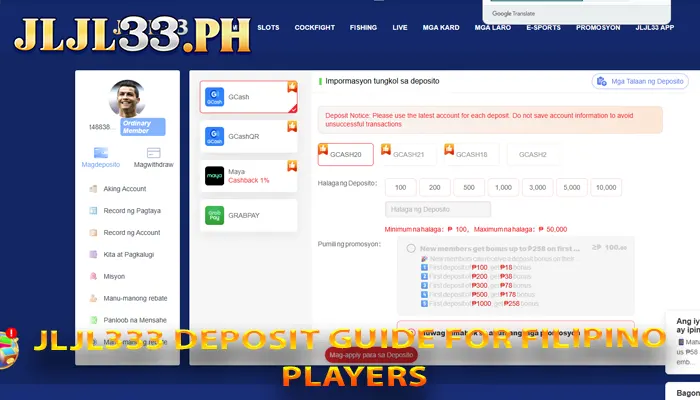 JLJL333 Deposit Guide for Filipino Players